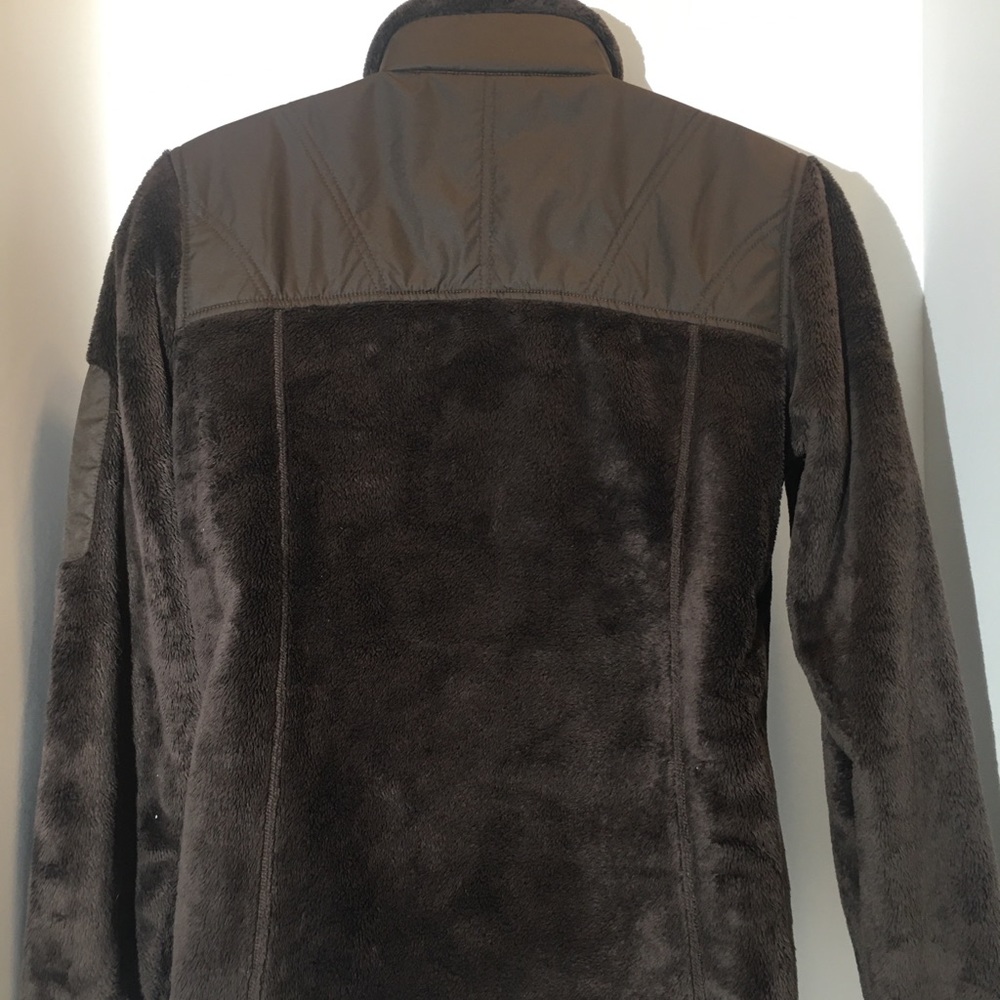 Nike ACG Zip Up Brown Sherpa Fleece Jacket North Face Style womans size Small - Picture 4 of 5